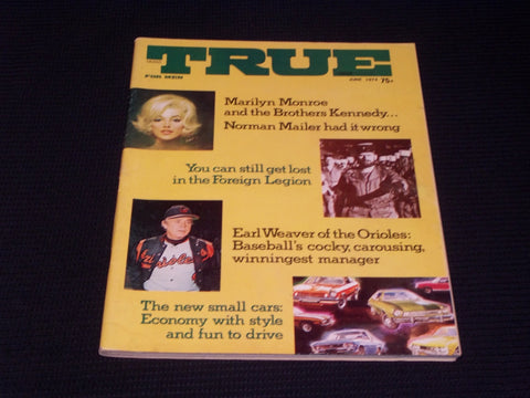 1974 JUNE TRUE MAGAZINE - MARILYN MONROE FRONT COVER - E 3426