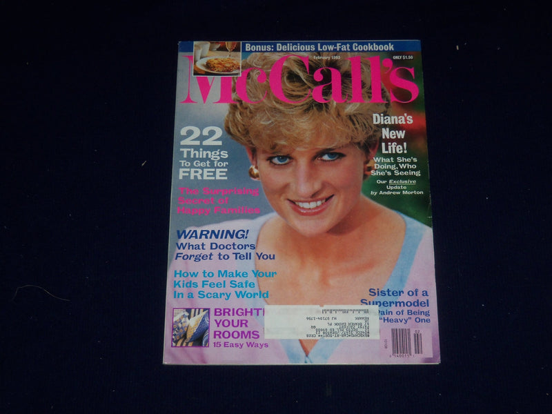 1993 FEBRUARY MCCALL'S MAGAZINE - PRINCESS DIANA COVER - SP 5089