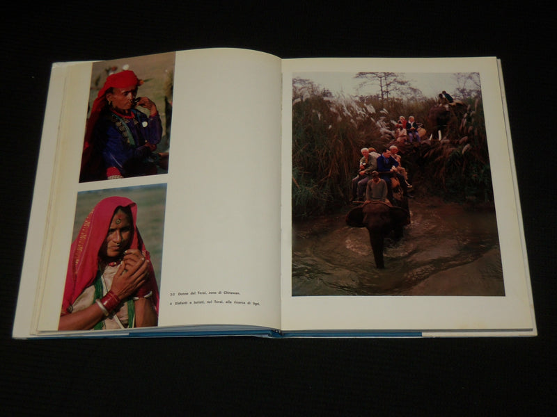 1971 SHERPA HIMALAYA NEPAL HARDCOVER BOOK BY MARIO FANTIN - ITALIAN - R 715L
