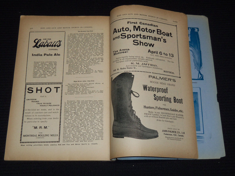 1906 NOVEMBER ROD AND GUN IN CANADA AND MOTOR MAGAZINE - MONDERN JONAH - J 8101