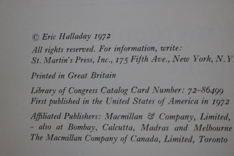 1972 THE EMERGENT CONTINENT HARDCOVER BOOK BY ERIC HAALLADAY - KD 9742