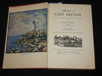 1936 A WAY TO CAPE BRETON HARDCOVER BOOK BY INSCRIBED BY GORDON BRINLEY- KD 6506