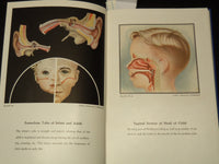 1946 AN AURAL ATLAS - AURALGAN RESEARCH DIV. RED CROSS BOOK - 49 PLATES- KD 9515