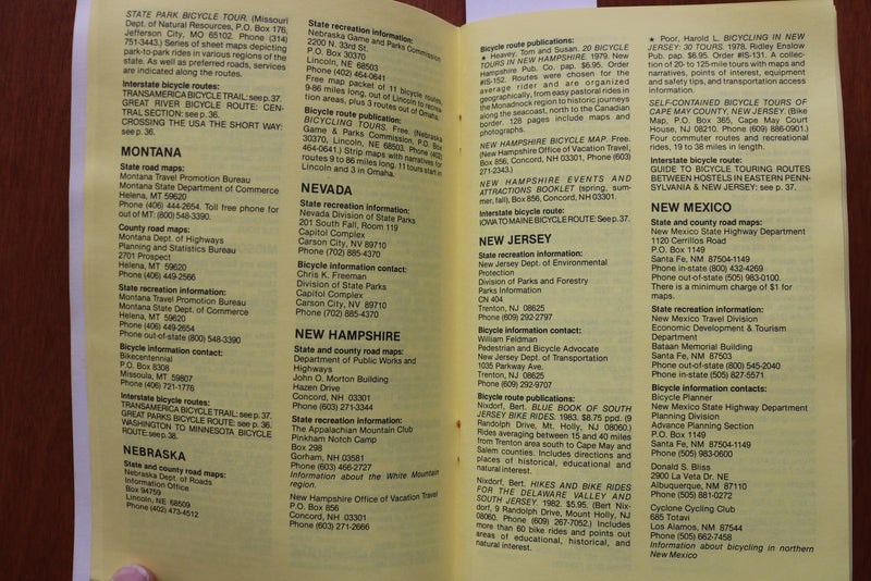 1984 THE CYCLISTS' YELLOW PAGES - 5TH EDITION - SOFTCOVER BOOK - K 3181