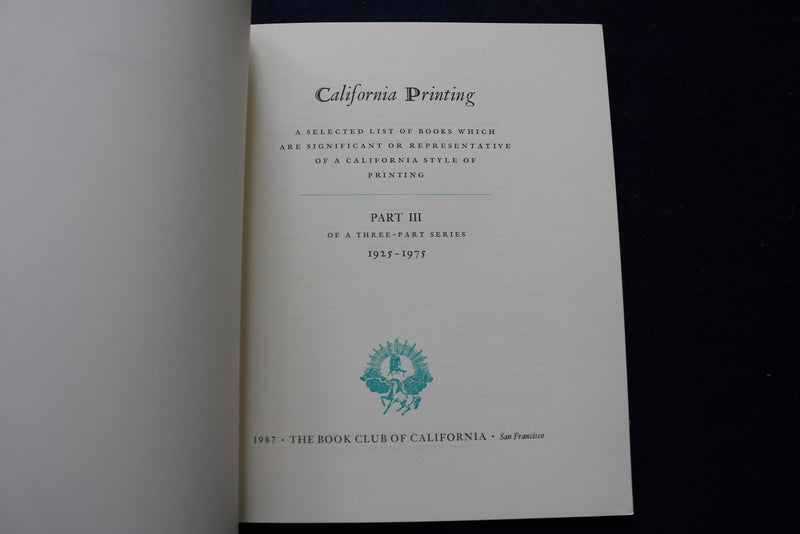 1984-1987 CALIFORNIA PRINTING - PARTS TWO & THREE - SOFTCOVER BOOKS - K 1750