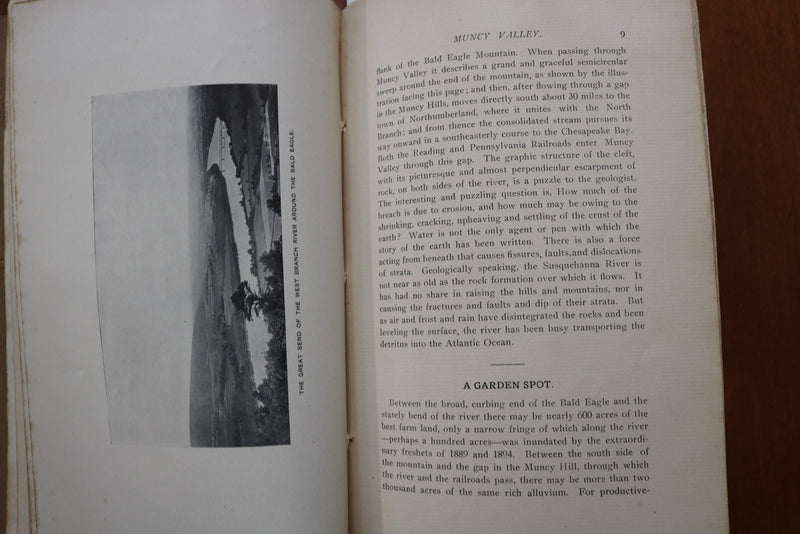1909 THE MUNCY VALLEY SOFTCOVER BOOK BY J.M.M. GERNERD OF MUNCY, PA. - K 3175