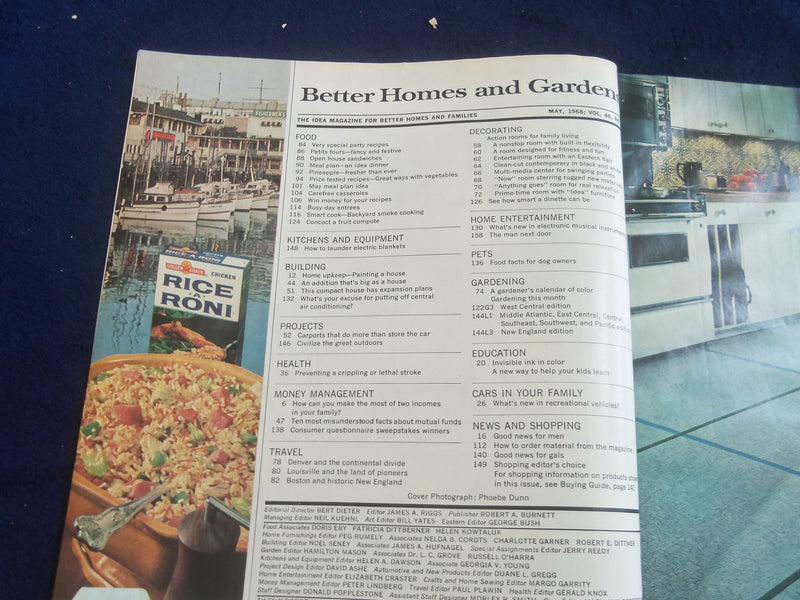 1968 MAY BETTER HOMES AND GARDENS MAGAZINE - NICE COVER, PHOTOS & ADS - ST 4628Q