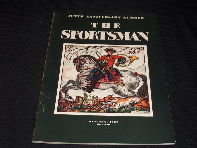 1937 JANUARY THE SPORTSMAN MAGAZINE NICE COVER & INSIDE SPORTS - E 4293