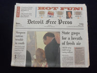 1994 JUNE 17 DETROIT FREE PRESS NEWSPAPER -SIMPSON OUTRAN YOUTH TROUBLE- NP 7233