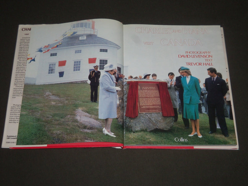 1983 CHARLES AND DIANA VISIIT CANADA BY TREVOR HALL HARDCOVER BOOK - I 759