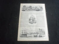1853 OCTOBER 22 ILLUSTRATED NEWS MAGAZINE -BATTLE OF CENTAURS SCULPTURE -B 5531U