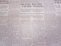 1935 APRIL 30 NEW YORK TIMES - ANGINA RELIEVED BY NEW SURGERY - NT 3810