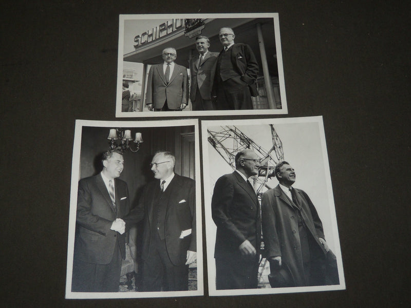 1950'S GOVERNOR ROBERT MEYNER PHOTO LOT OF 11 - TRIP TO AMSTERDAM - J 3460