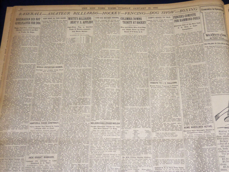 1915 JAN 19 NEW YORK TIMES - $1,000,000 FIRE LOSS IN ROEBLING'S PLANT - NT 7836