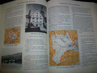 1951 GEOGRAPHIE DE LA SUISSE BY HENRI REBEAUD FRENCH HARDCOVER BOOK - KD 2933
