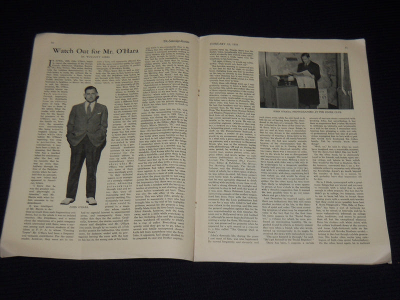 1937-1938 THE SATURDAY REVIEW MAGAZINE LOT OF 6 ISSUES - SINCLAIR LEWIS- O 2379A