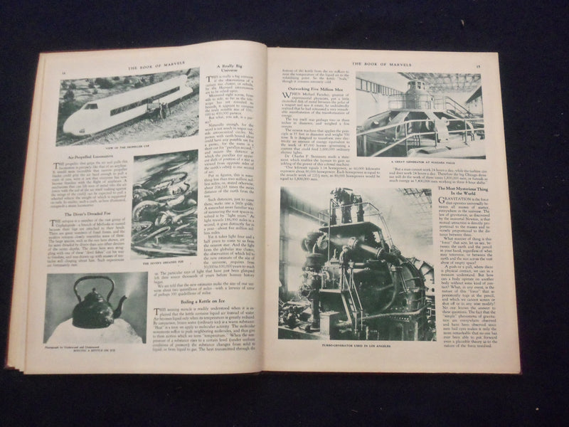 1931 THE LITERARY DIGEST BOOK OF MARVELS HARDCOVER BOOK- HENRY WILLIAMS- KD 8284