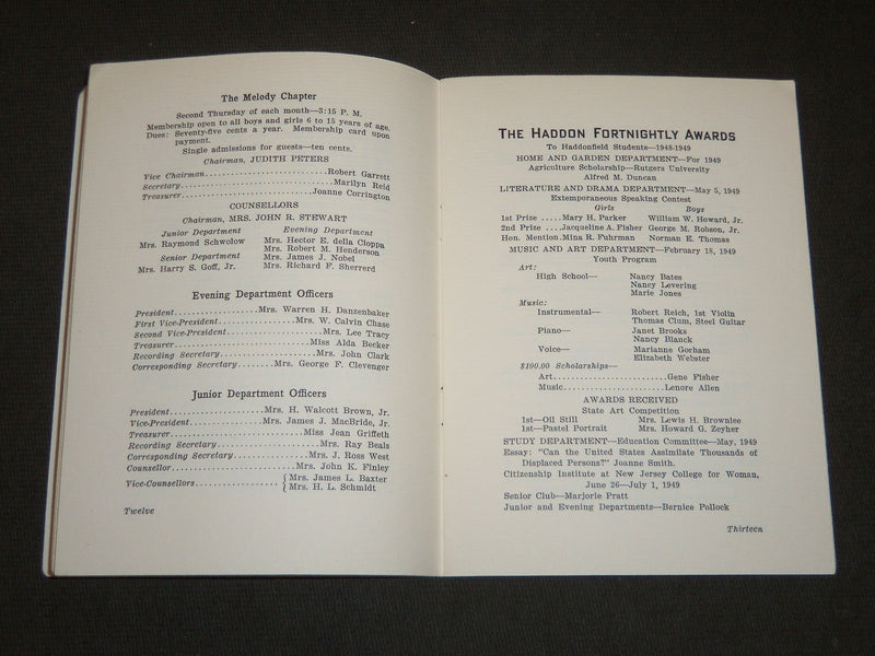 1944-1956 THE HADDON FORTNIGHTLY OF HADDONFIELD NEW JERSEY LOT OF 7 - II 6160