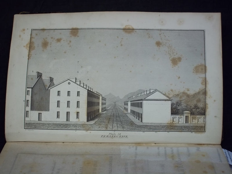 1852 GEOMETRICAL DRAWING FOR MECHANICS AND SCHOOLS BOOK BY MINIFIE - KD 2757O