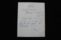 1962 KITTY CARLISLE HART SIGNED NOTES & ENVELOPE - LOT OF 3 - K 2778