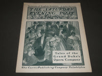 1901 JANUARY 12 THE SATURDAY EVENING POST MAGAZINE - ILLUSTRATED COVER - SP 517