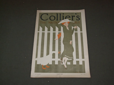 1910 JULY 9 COLLIER'S MAGAZINE - COUNTRY LANES - F 613