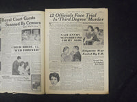 1937 FEBRUARY 14 NY SUNDAY MIRROR-OFFICIALS ON TRIAL IN 'TORTURE MURDER'-NP 2324
