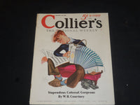 1935 SEP 28 COLLIER'S MAGAZINE - GREAT ILLUSTRATIONS, ARTICLES & ADS - SP 8234