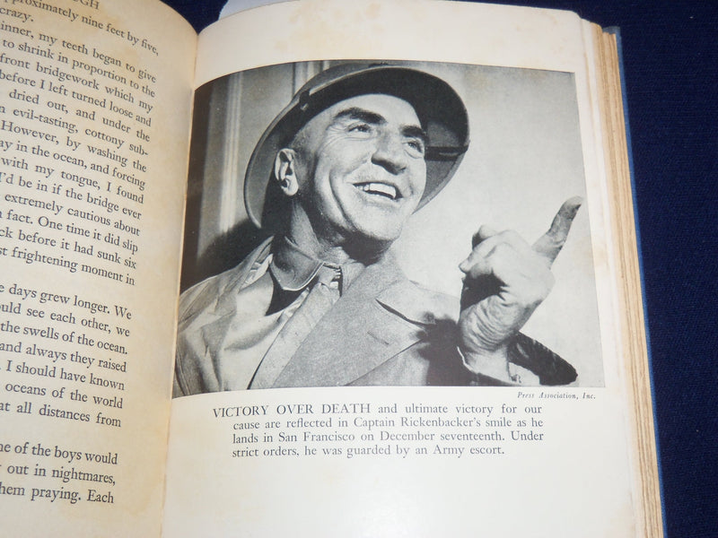 1943 SEVEN CAME THROUGH BOOK BY CAPTAIN EDDIE RICKENBACKER - KD 2951J