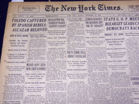 1936 SEPT 28 NEW YORK TIMES - TOLEDO CAPTURED BY SPANISH REBELS - NT 2074