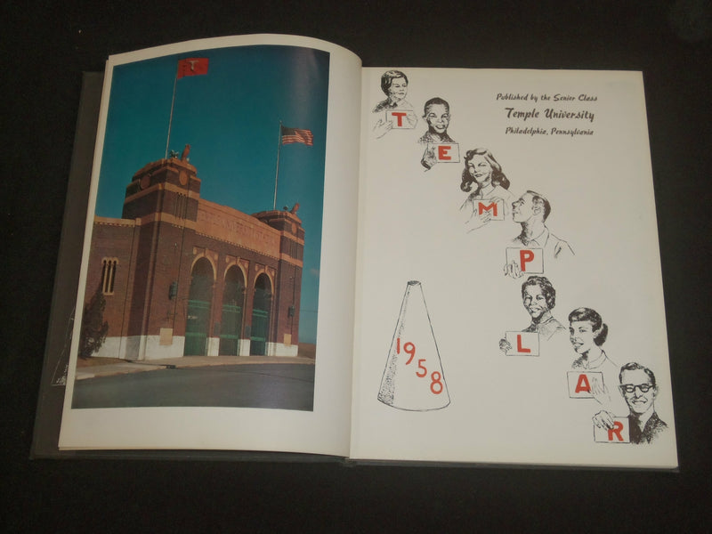 1958 TEMPLE UNIVERSITY YEARBOOK - PHILADELPHIA, PENNSYLVANIA - YB 2179
