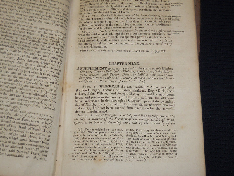 1810 LAWS OF THE COMMONWEALTH OF PENNSYLVANIA VOLUME NO. 2 - KD 703X