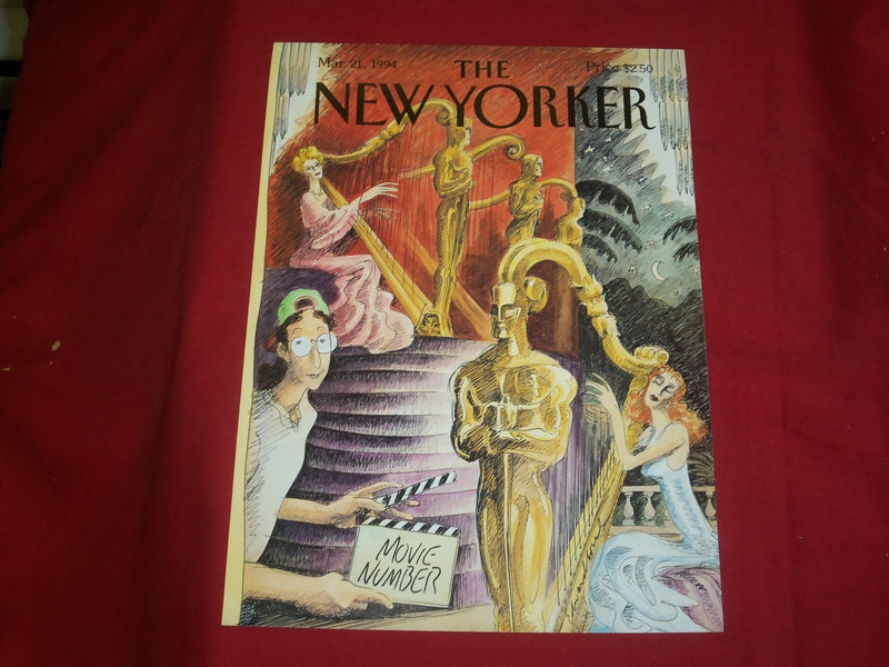 1994 MARCH 21 NEW YORKER MAGAZINE FRONT COVER ONLY - GREAT ART FOR FRAMING