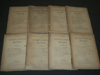 1879 THE INTERNATIONAL REVIEW MAGAZINE LOT OF 8 - GREAT ARTICLES - WR 864
