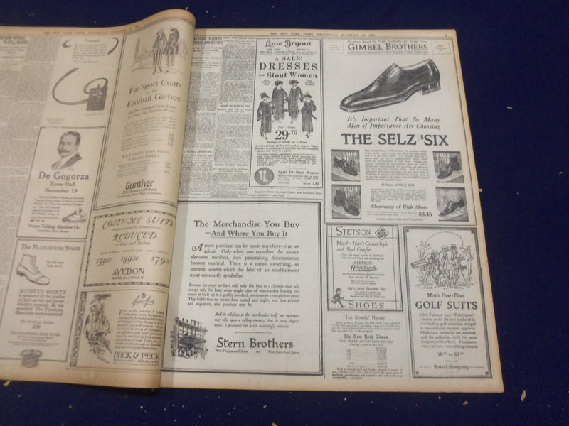 1922 NOVEMBER 15 NEW YORK TIMES - JACOB GIMBEL HEIRS FOREGO $1,000,000 - NT 8427