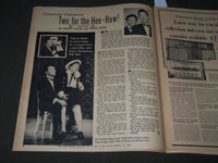 1962 JULY 15 NEW YORK MIRROR MAGAZINE - RITA GAM COVER - ALLEN & ROSSI - J 2844
