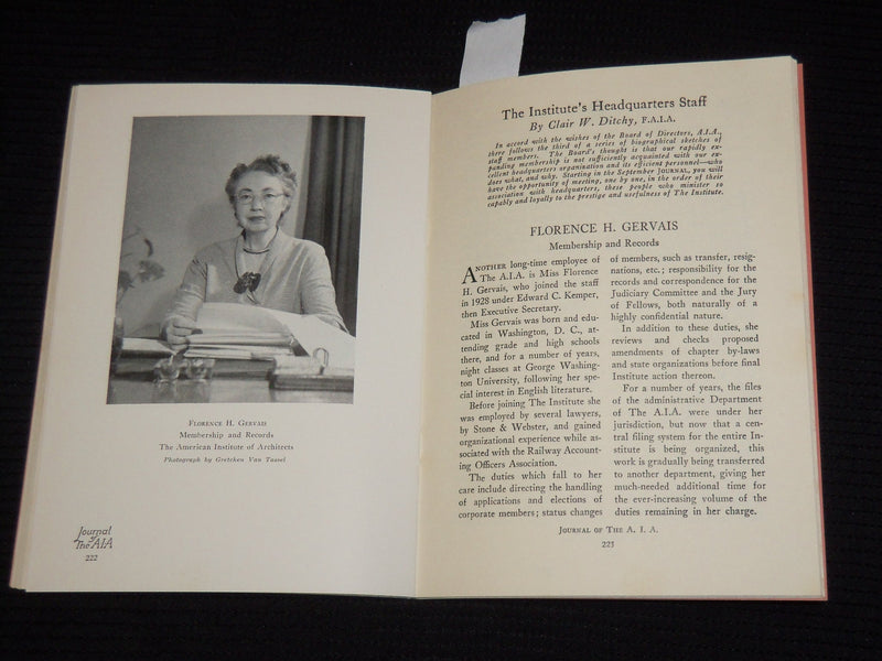 1952 NOVEMBER AMERICAN INSTITUTE OF ARCHITECTS JOURNAL - GEORGE CUMMINGS - K 653
