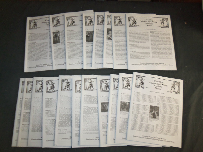 1984-2018 COUNTRY DANCE AND SONG SOCIETY NEWS MAGAZINE - LOT OF 93