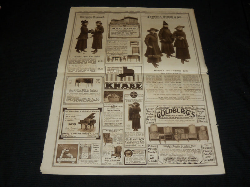1915 SEPTEMBER 19 NEW YORK TIMES PICTURE SECTION - J. P. MORGAN - NP 5483