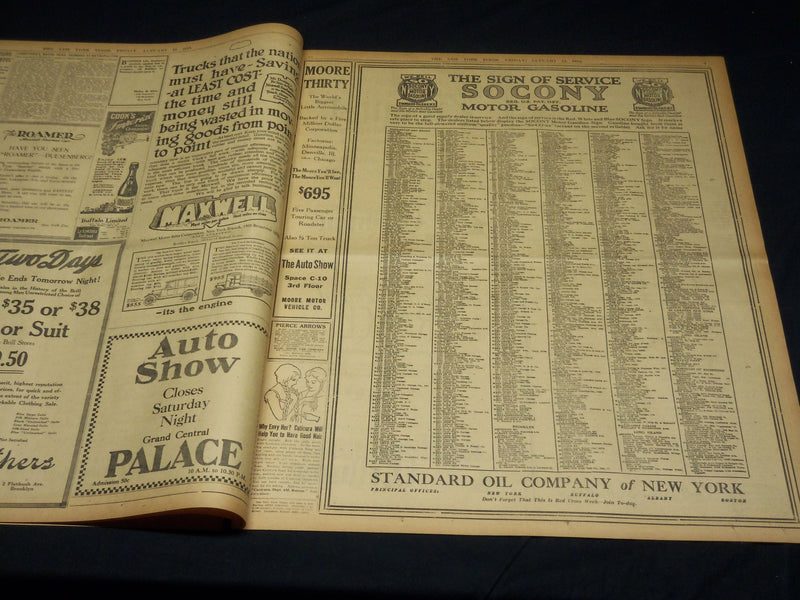 1918 JANUARY 11 NEW YORK TIMES - HOUSE FOR SUFFRAGE 274 TO 136 - NT 7920