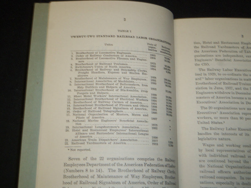 1947 RAILROAD MEN AND WAGES BOOK BY J. ELMER MONROE - J 5423