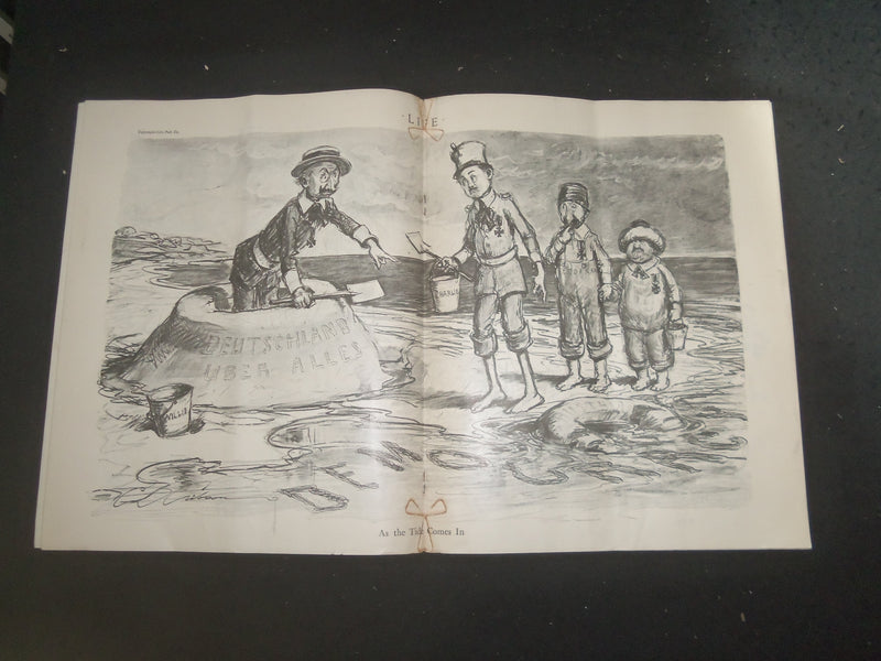 1918 OCTOBER 31 LIFE MAGAZINE - TONY SARG ILLUSTRATED COVER - L 768D