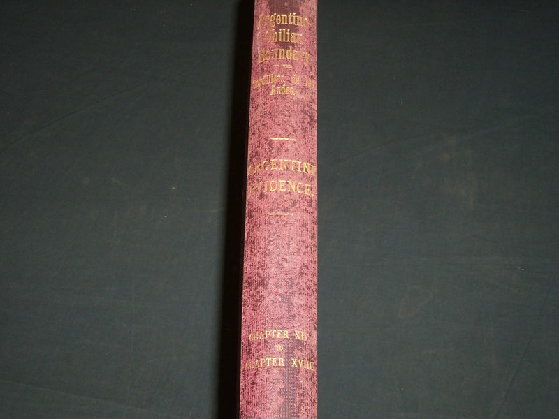 1900 ARGENTINE - CHILIAN BOUNDARY REPORT PART 2 CHAPTERS 14-18- KD 3600F