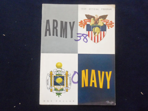 1949 NOVEMBER 26 ARMY-NAVY FOOTBALL PROGRAM - GREAT PHOTOS & ADS - K 120