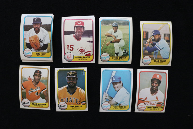 1981 FLEER BASEBALL CARDS - ASSORTED STARS - LOT OF 40 CARDS - NM-MT - #267