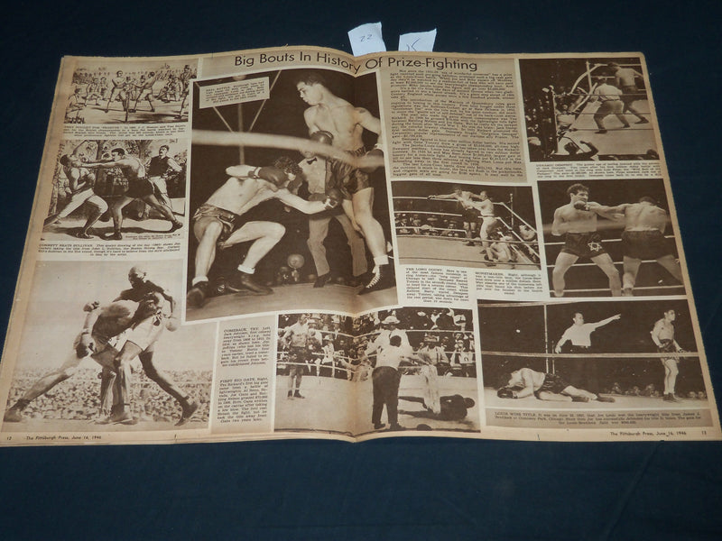 1946 JUNE 16 THE PITTSBURGH PRESS SUNDAY ROTO SECTION - BILLY CONN - NP 4563