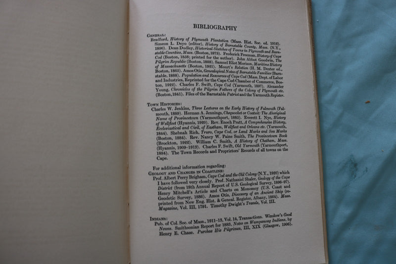 1930 CAPE COD ITS PEOPLE AND THEIR HISTORY BY HENRY KITTREDGE-INSCRIBED- KD 9658