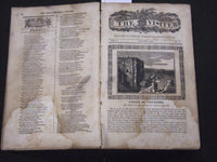 1835 JUNE-DECEMBER THE PHILADELPHIA VISITER VOLUME 1 - NICE ILLUS. - KD 3400H