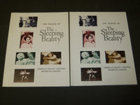 1987 THE MAKING OF THE SLEEPING BEAUTY BALLET PROGRAM LOT OF 2 - J 5158