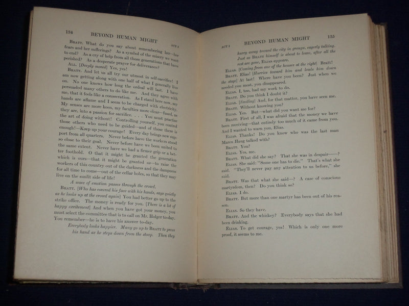 1914-1916 PLAYS BOOK BY BJORNSTJERNE BJORNSON - FIRST & SECOND SERIES - KD 2172